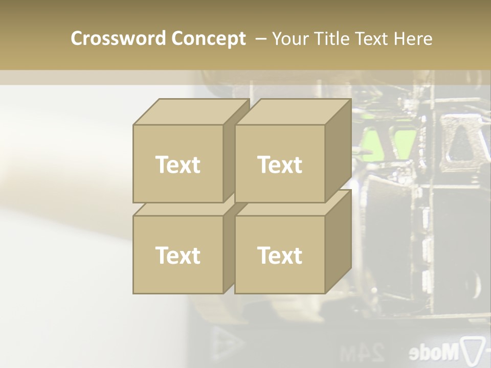 A Picture Of A Network With Wires And Wires Attached To It PowerPoint Template