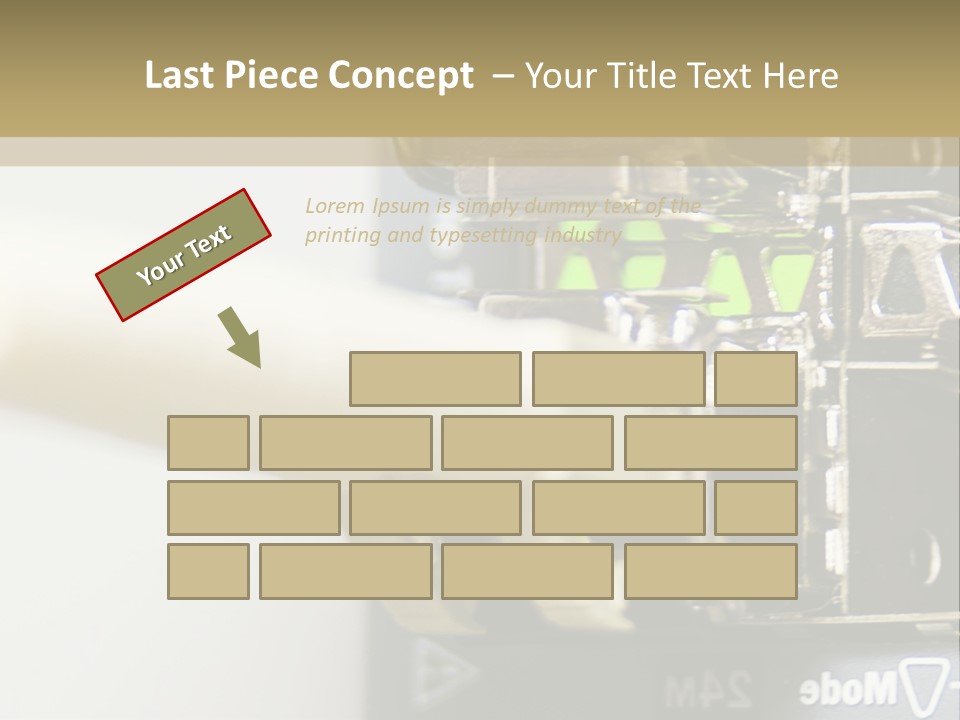 A Picture Of A Network With Wires And Wires Attached To It PowerPoint Template