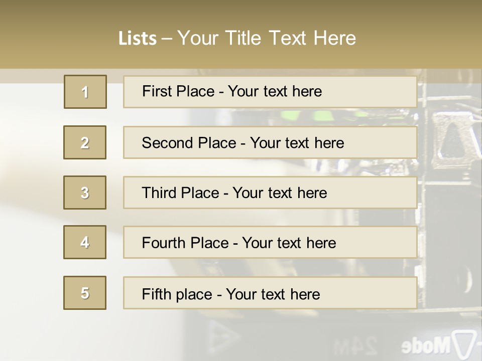 A Picture Of A Network With Wires And Wires Attached To It PowerPoint Template
