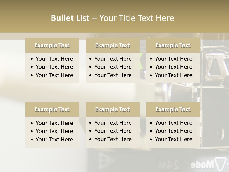 A Picture Of A Network With Wires And Wires Attached To It PowerPoint Template