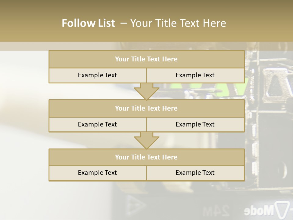 A Picture Of A Network With Wires And Wires Attached To It PowerPoint Template
