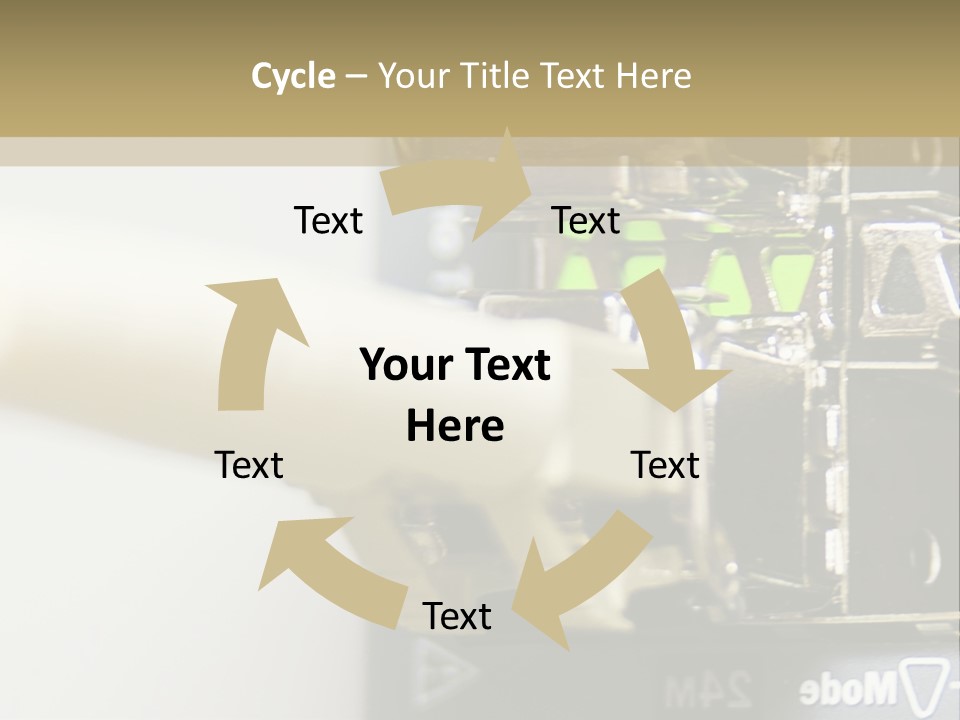 A Picture Of A Network With Wires And Wires Attached To It PowerPoint Template