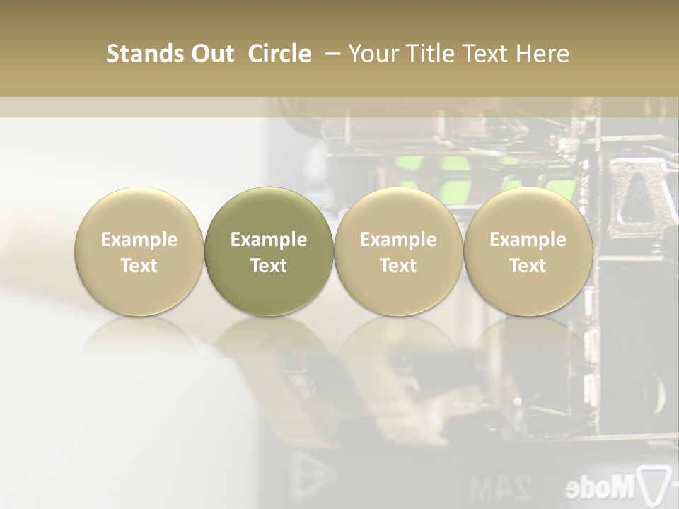 A Picture Of A Network With Wires And Wires Attached To It PowerPoint Template