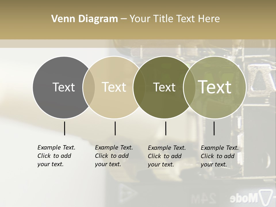 A Picture Of A Network With Wires And Wires Attached To It PowerPoint Template