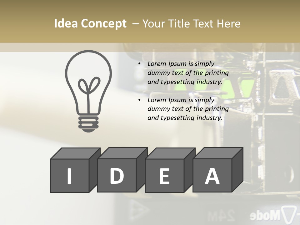 A Picture Of A Network With Wires And Wires Attached To It PowerPoint Template