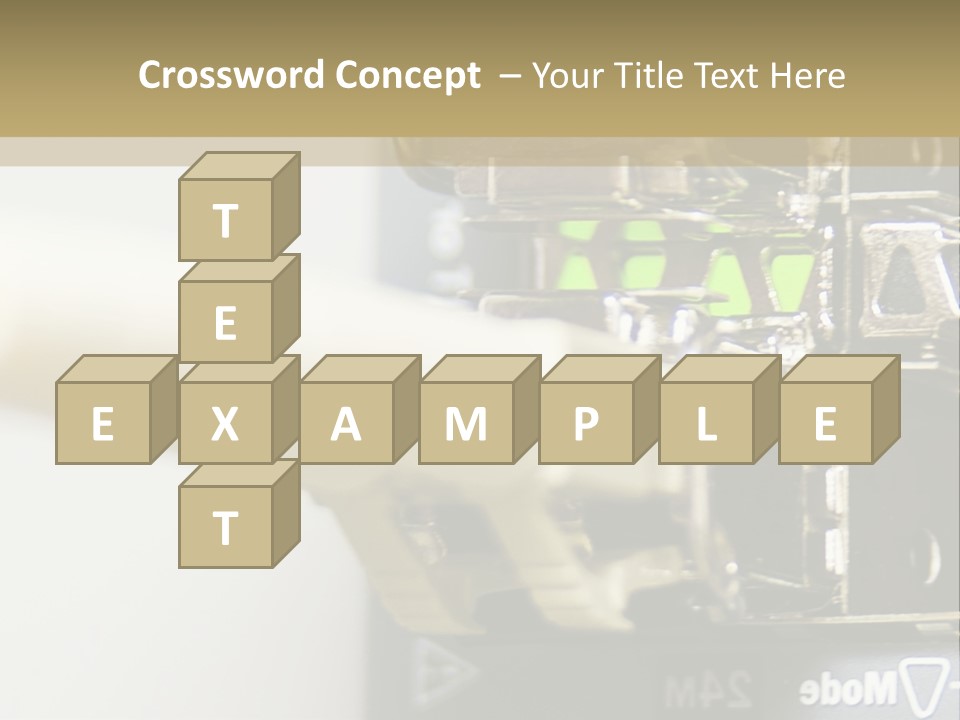 A Picture Of A Network With Wires And Wires Attached To It PowerPoint Template
