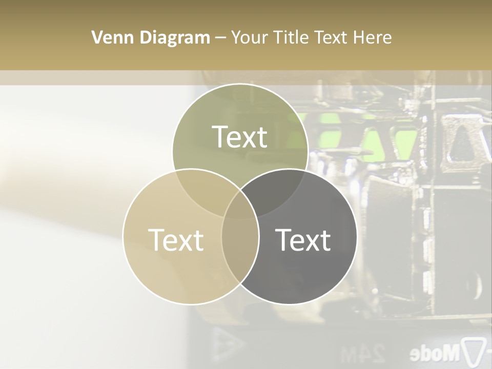 A Picture Of A Network With Wires And Wires Attached To It PowerPoint Template