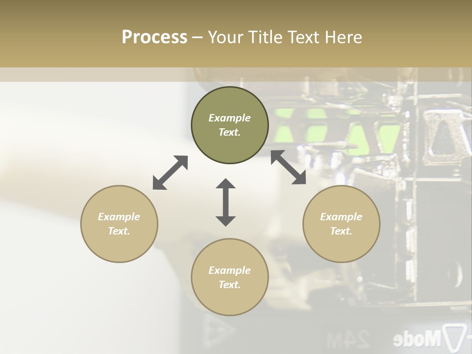 A Picture Of A Network With Wires And Wires Attached To It PowerPoint Template