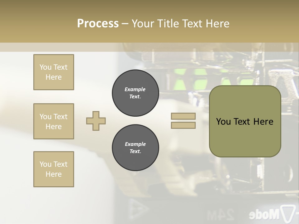 A Picture Of A Network With Wires And Wires Attached To It PowerPoint Template