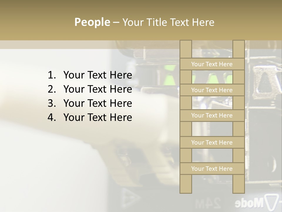 A Picture Of A Network With Wires And Wires Attached To It PowerPoint Template
