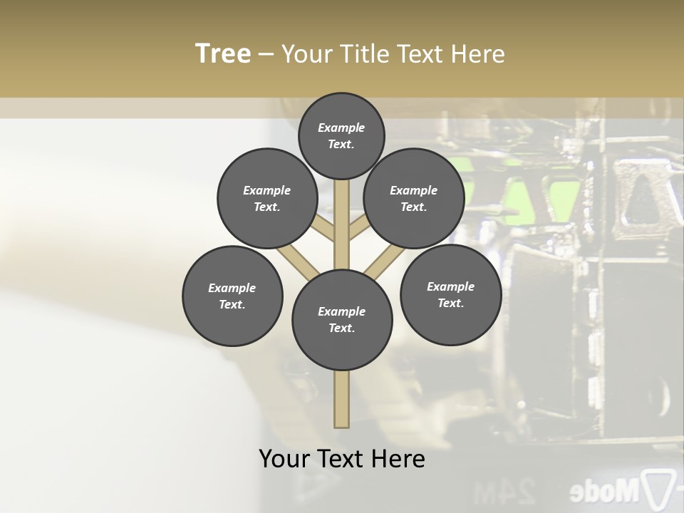 A Picture Of A Network With Wires And Wires Attached To It PowerPoint Template