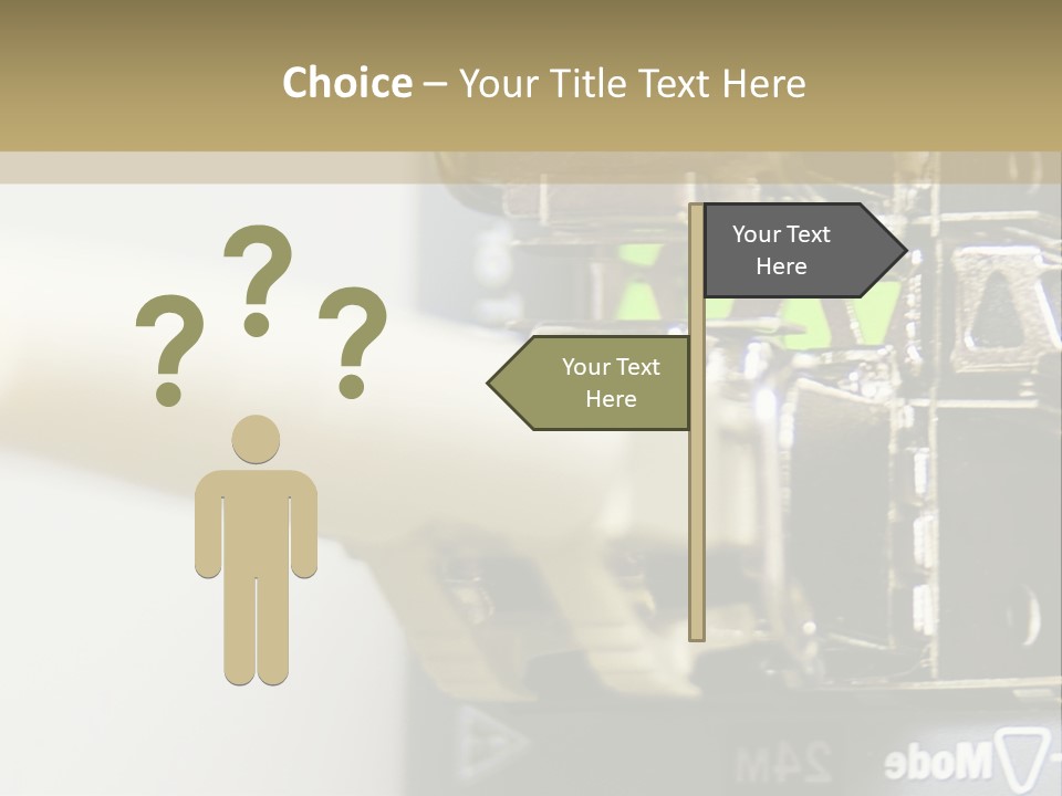 A Picture Of A Network With Wires And Wires Attached To It PowerPoint Template