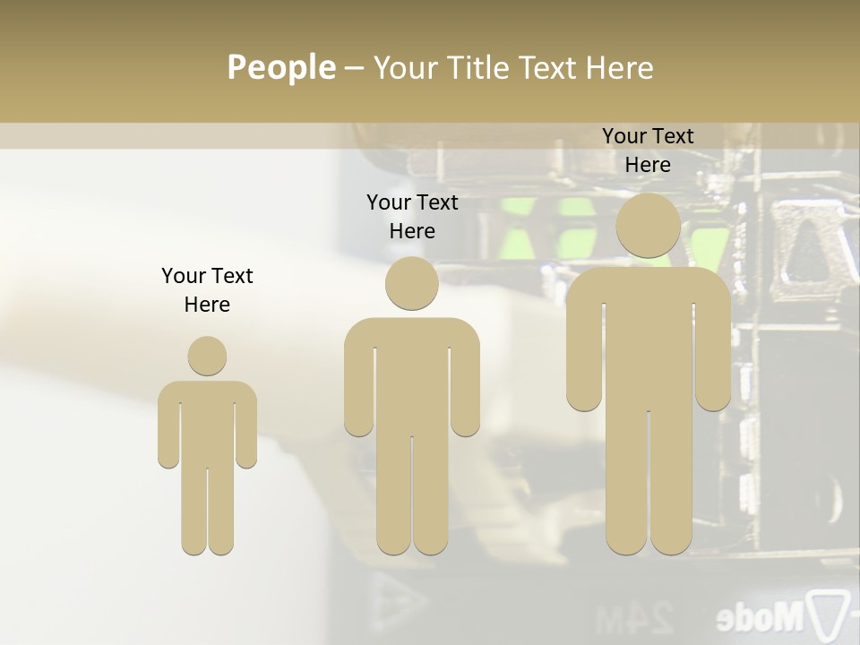 A Picture Of A Network With Wires And Wires Attached To It PowerPoint Template