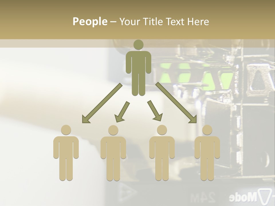 A Picture Of A Network With Wires And Wires Attached To It PowerPoint Template