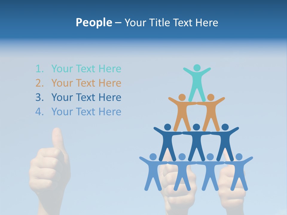 People Winner Smile PowerPoint Template
