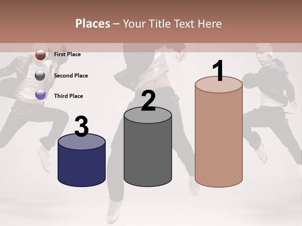 A Group Of People Jumping In The Air PowerPoint Template