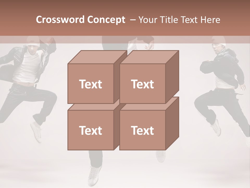 A Group Of People Jumping In The Air PowerPoint Template