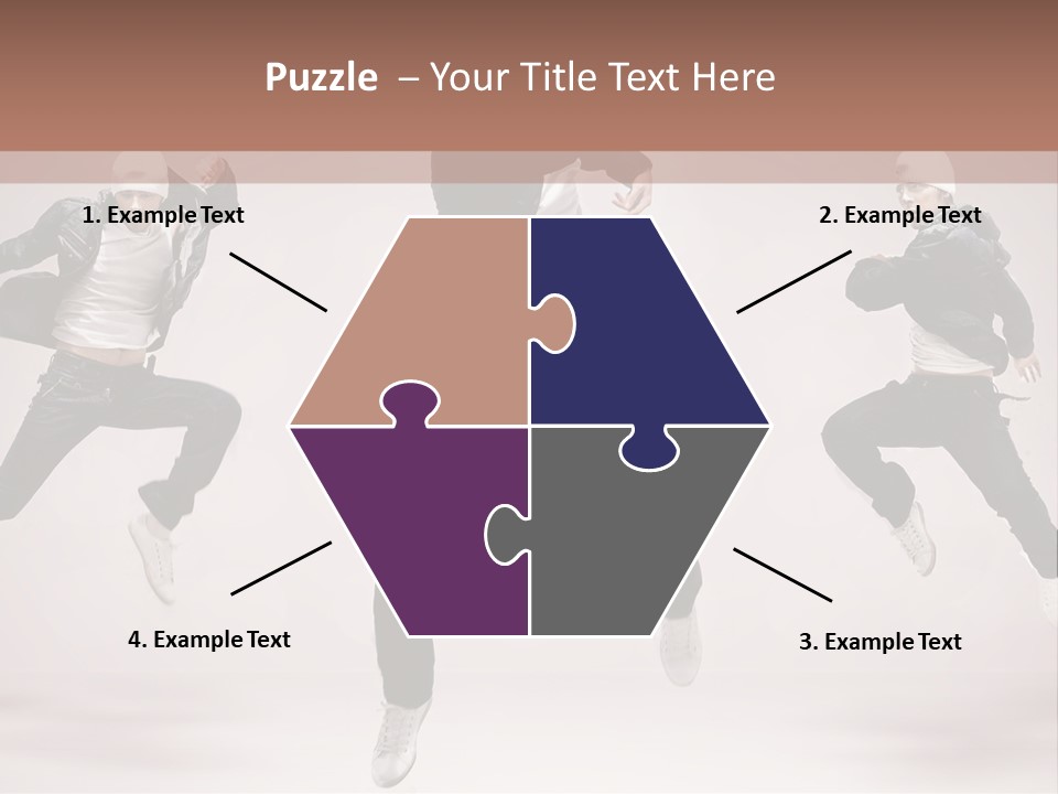 A Group Of People Jumping In The Air PowerPoint Template