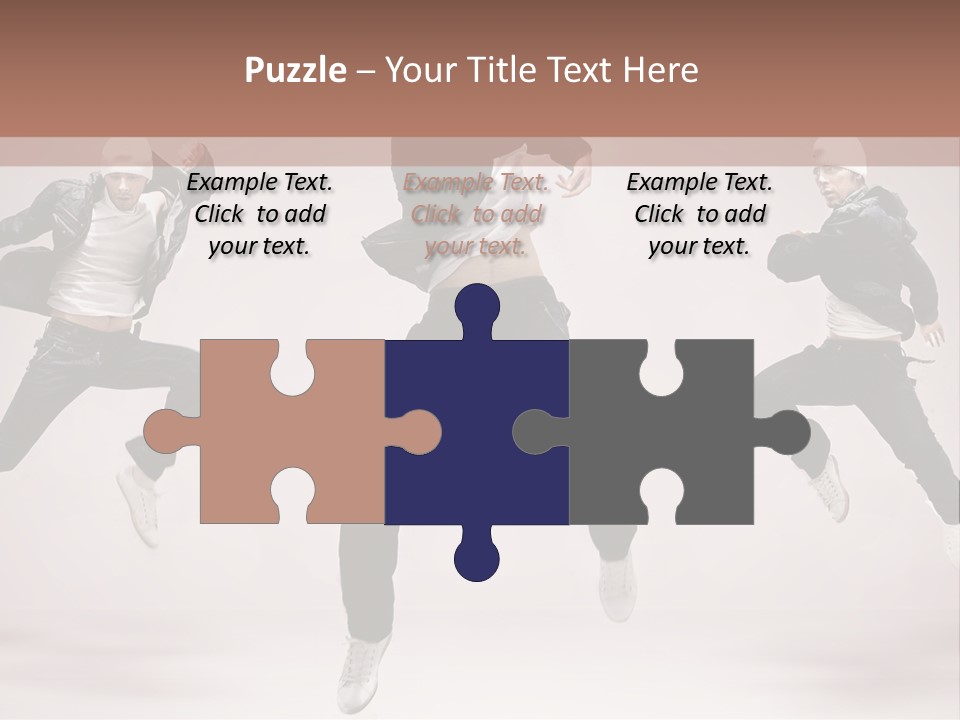 A Group Of People Jumping In The Air PowerPoint Template