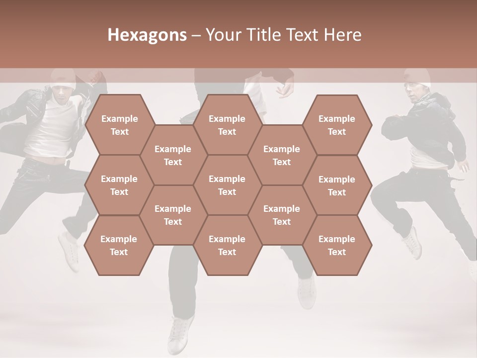 A Group Of People Jumping In The Air PowerPoint Template