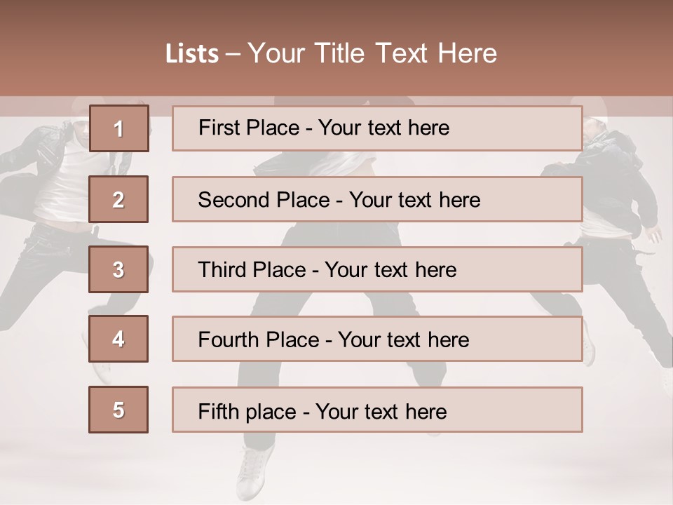 A Group Of People Jumping In The Air PowerPoint Template