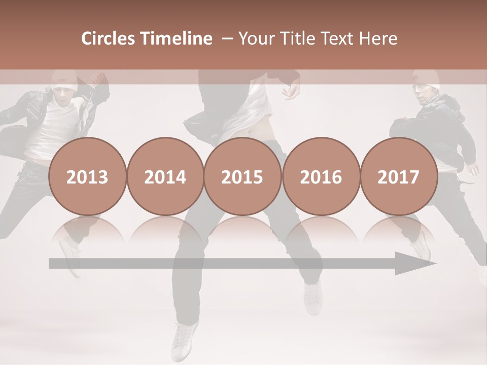 A Group Of People Jumping In The Air PowerPoint Template