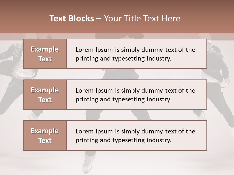 A Group Of People Jumping In The Air PowerPoint Template