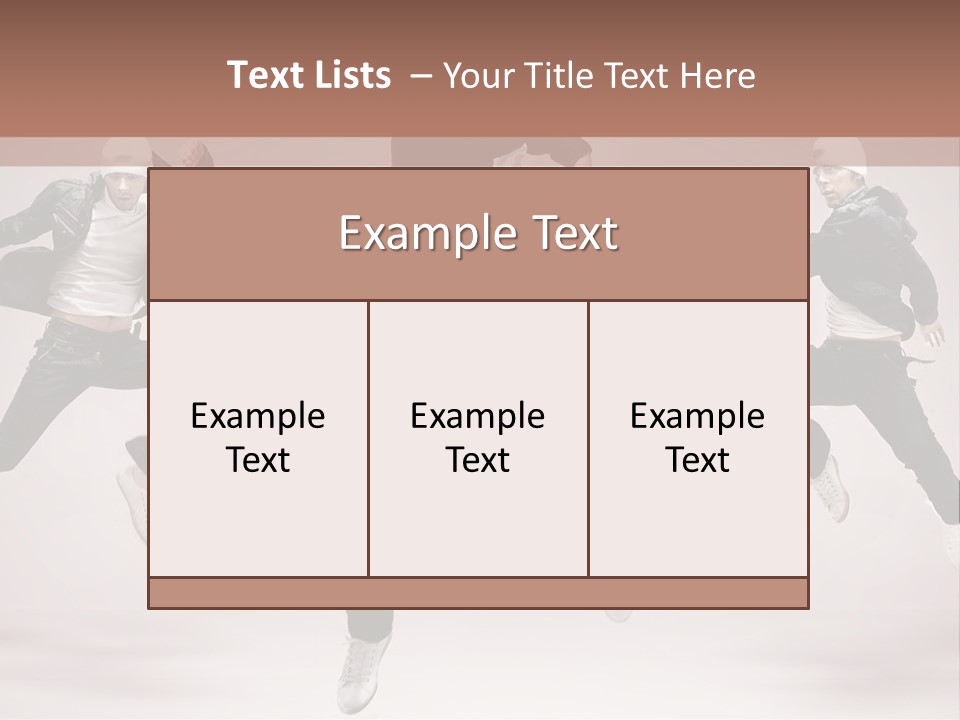 A Group Of People Jumping In The Air PowerPoint Template