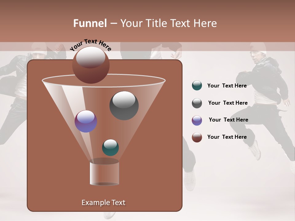 A Group Of People Jumping In The Air PowerPoint Template