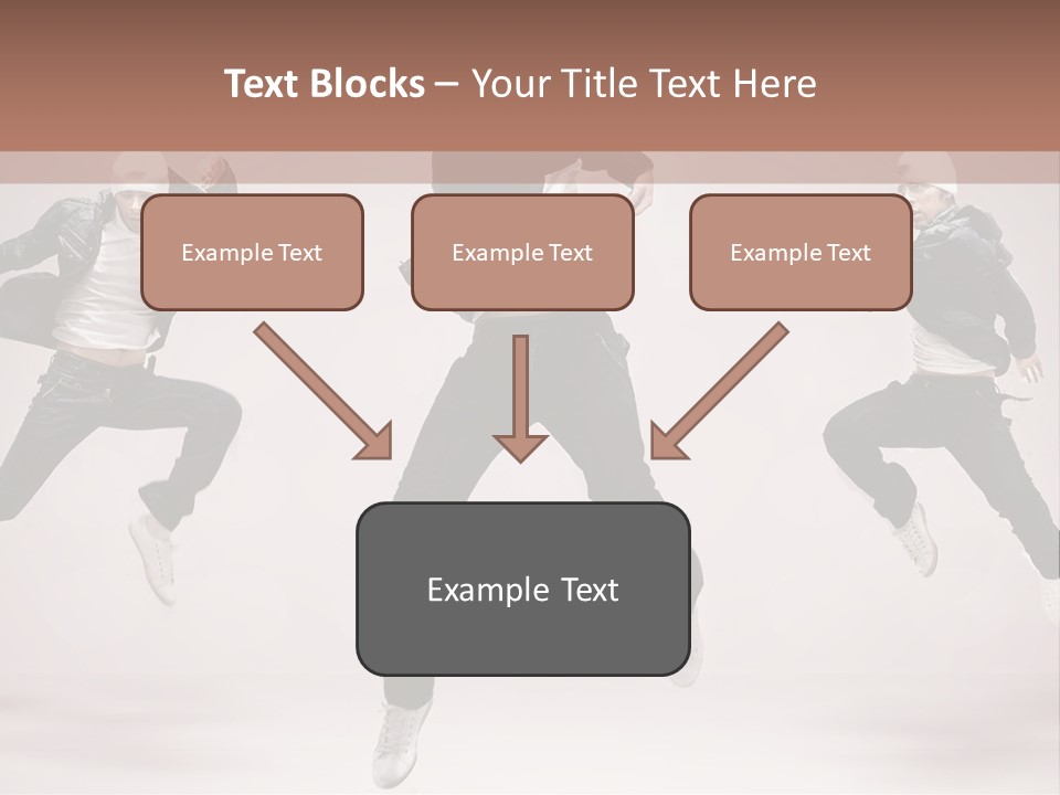 A Group Of People Jumping In The Air PowerPoint Template