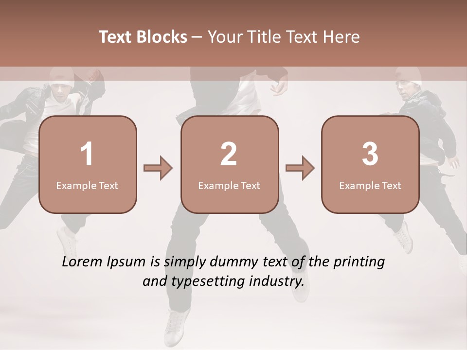 A Group Of People Jumping In The Air PowerPoint Template