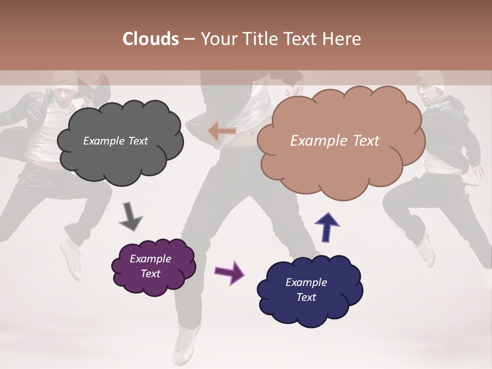 A Group Of People Jumping In The Air PowerPoint Template