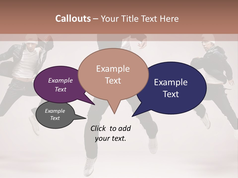 A Group Of People Jumping In The Air PowerPoint Template