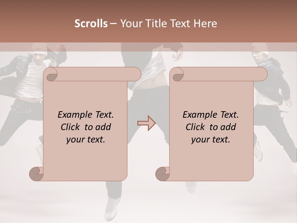 A Group Of People Jumping In The Air PowerPoint Template