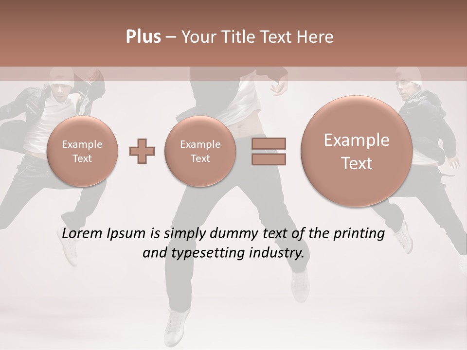 A Group Of People Jumping In The Air PowerPoint Template