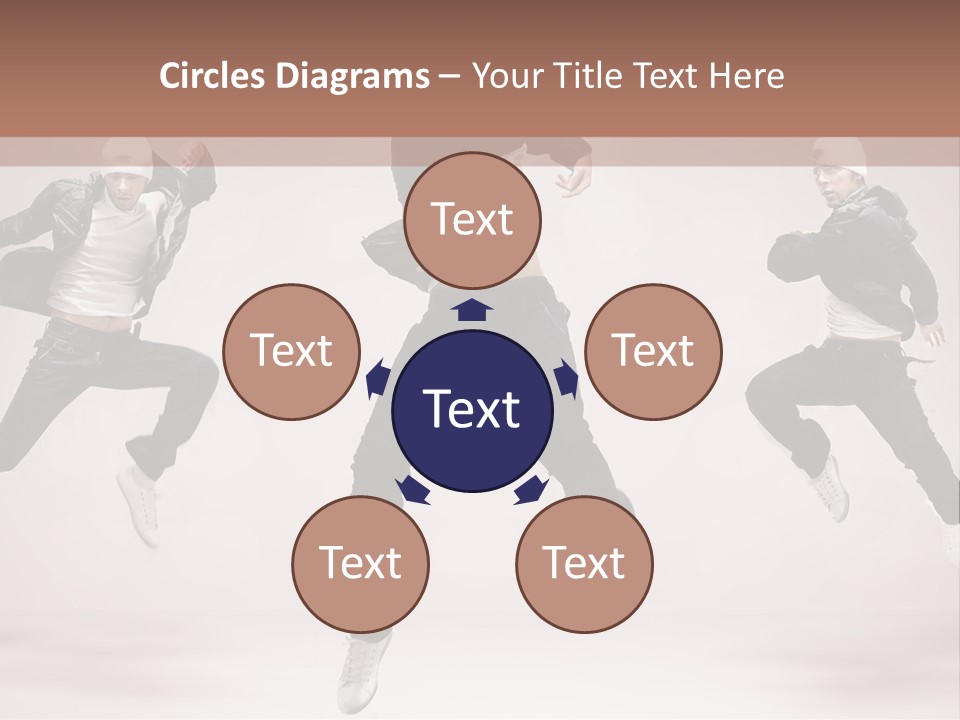 A Group Of People Jumping In The Air PowerPoint Template