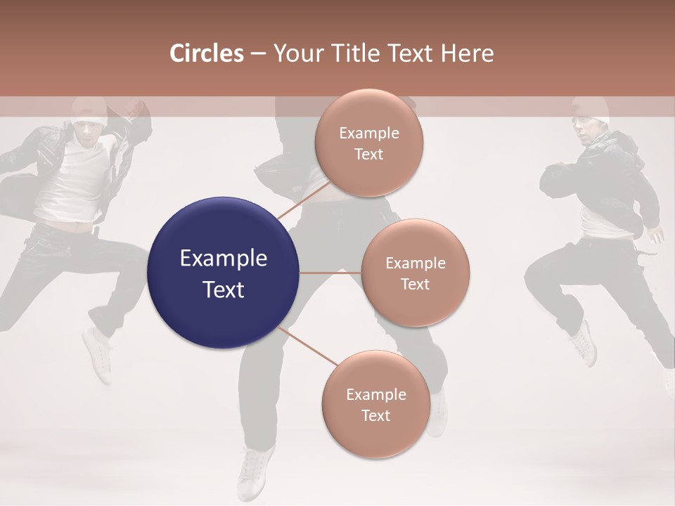 A Group Of People Jumping In The Air PowerPoint Template