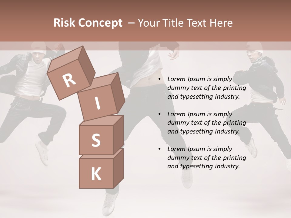 A Group Of People Jumping In The Air PowerPoint Template