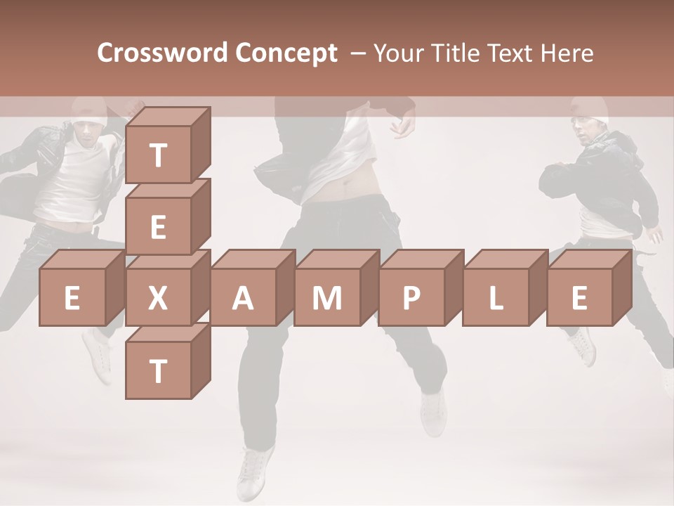 A Group Of People Jumping In The Air PowerPoint Template