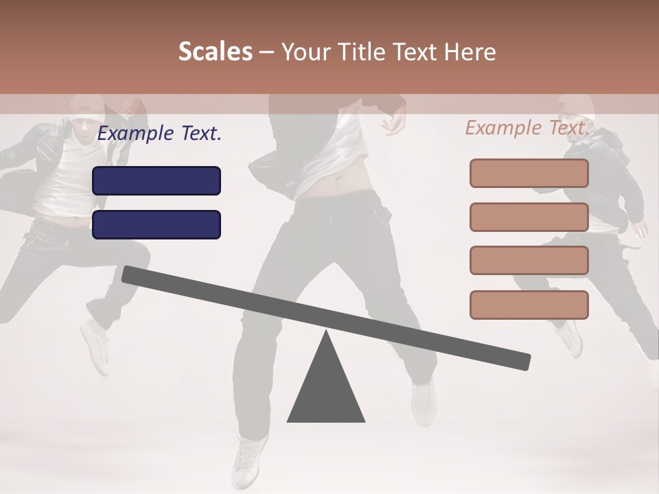 A Group Of People Jumping In The Air PowerPoint Template