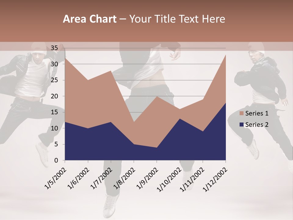 A Group Of People Jumping In The Air PowerPoint Template