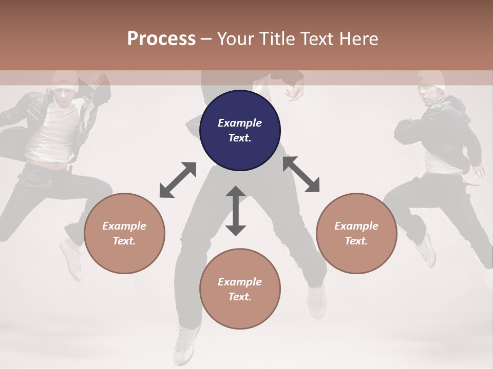 A Group Of People Jumping In The Air PowerPoint Template