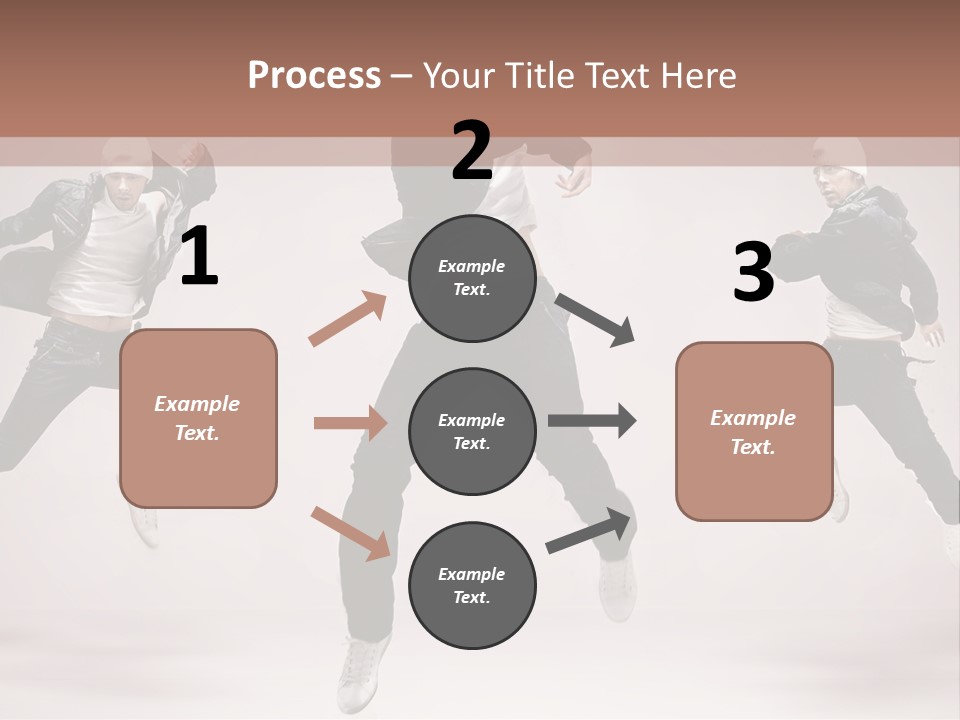 A Group Of People Jumping In The Air PowerPoint Template