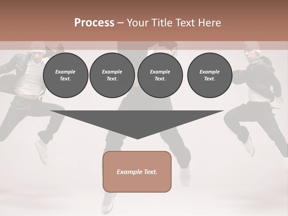 A Group Of People Jumping In The Air PowerPoint Template