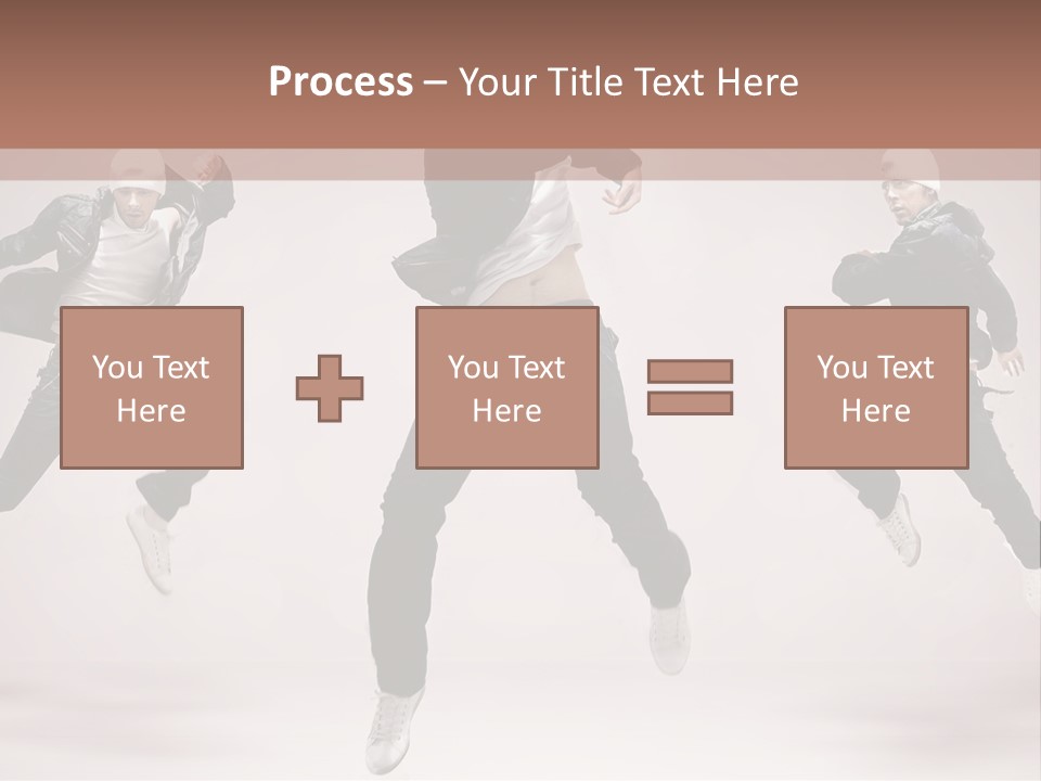 A Group Of People Jumping In The Air PowerPoint Template