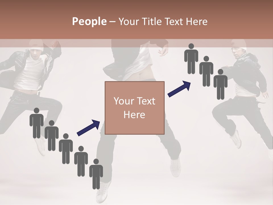 A Group Of People Jumping In The Air PowerPoint Template