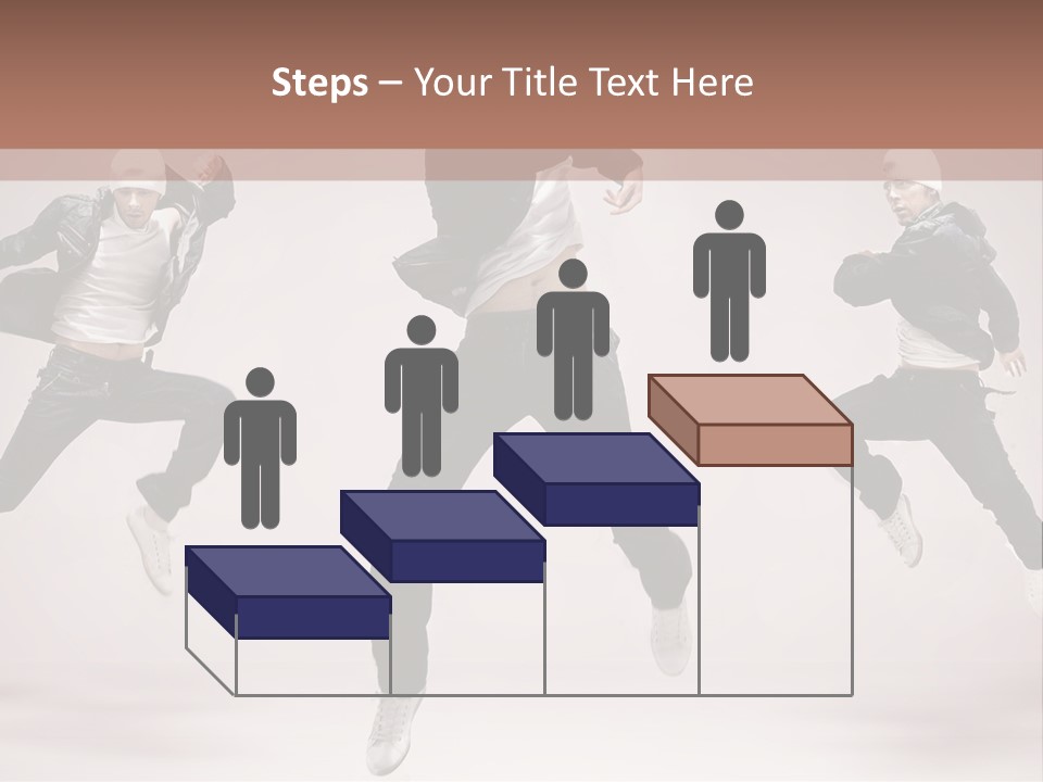 A Group Of People Jumping In The Air PowerPoint Template