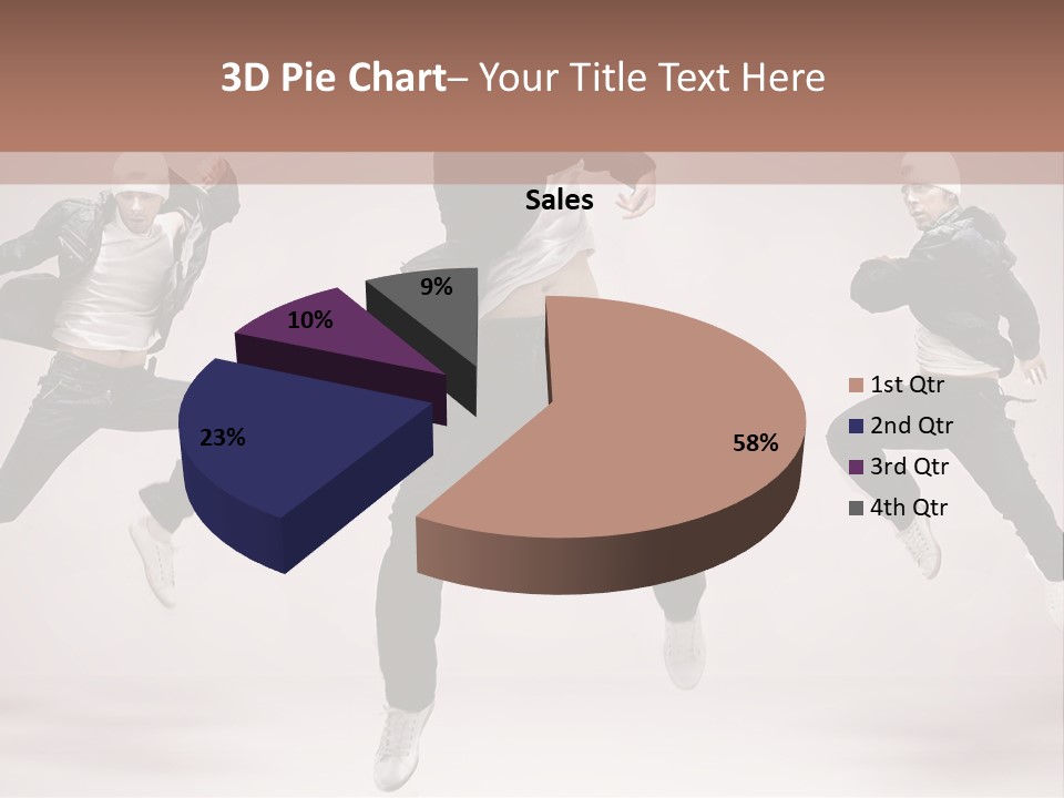 A Group Of People Jumping In The Air PowerPoint Template