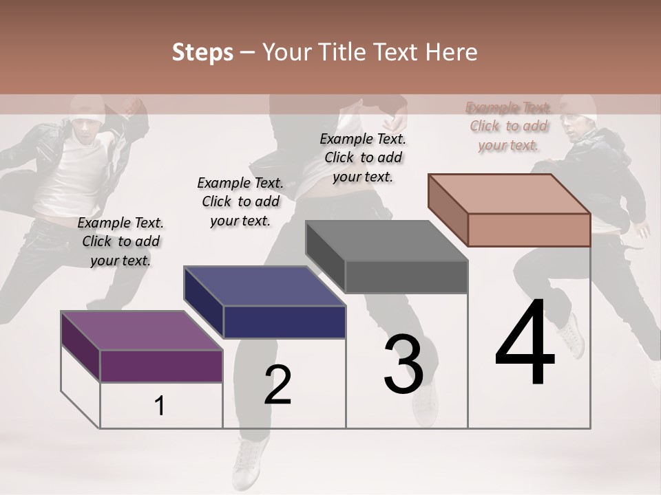A Group Of People Jumping In The Air PowerPoint Template