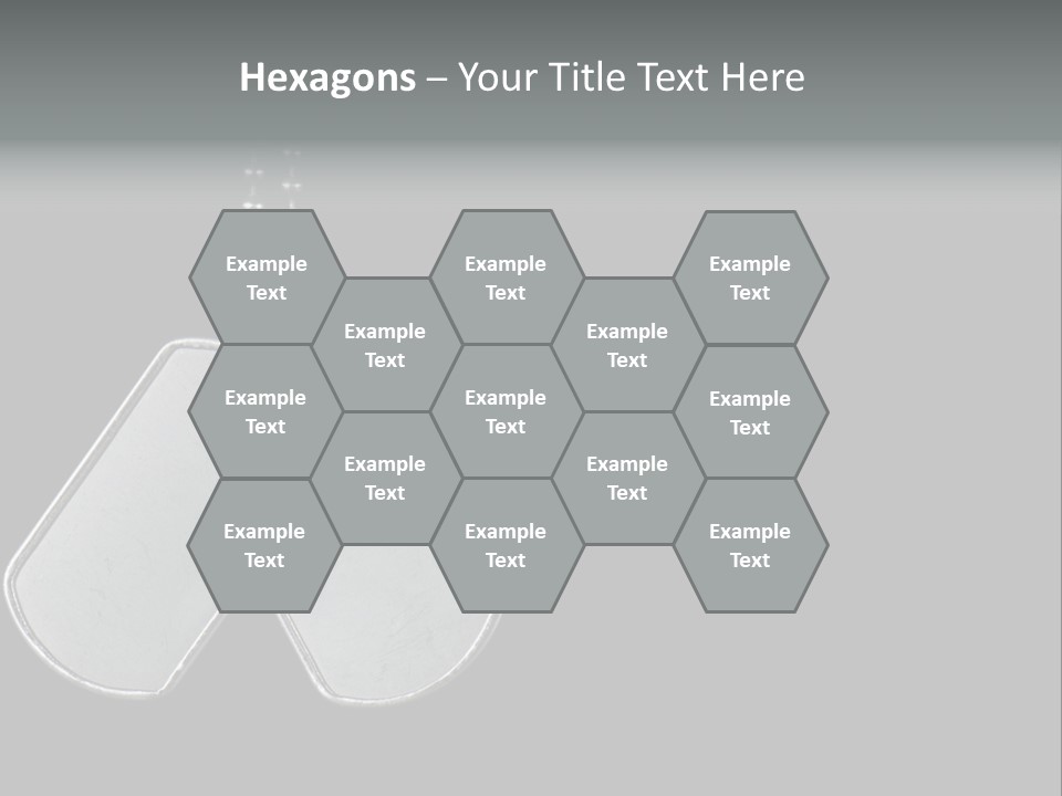 A Dog Tag On A Chain With A Black Background PowerPoint Template